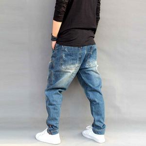 Commercio all'ingrosso Su Ordinazione di Vendita Calda Ultime di Modo Della Rappezzatura Pantaloni Blu Dei <span class=keywords><strong>Jeans</strong></span> Dei <span class=keywords><strong>Jeans</strong></span> Maschili Vestiti Casual Pantaloni Più I <span class=keywords><strong>Jeans</strong></span> di Formato - Product Image 2