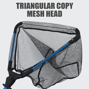 LUSHAZER <span class=keywords><strong>Épuisette</strong></span> de Pêche Pliable pour <span class=keywords><strong>Truite</strong></span> et Bar, <span class=keywords><strong>Épuisette</strong></span> de Pêche à la Mouche, Manche <span class=keywords><strong>Télescopique</strong></span> en Aluminium, Filet en Caoutchouc Souple pour Capture et Relâchement - Product Image 2