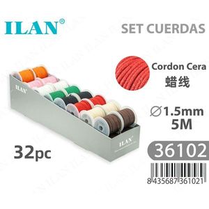 Filo Cerato Ilan 1,5 mm x 5 m Set 32 Colori per Cucito e Artigianato - Product Image 3