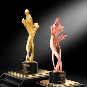 Metal <b>Trophy</b> Miniature Golden Figure <b>Engraved</b> Durable For Retirement Dance Competition Team Award - Product Image 2
