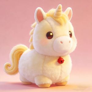 Lindo Peluche de Unicornio Blanco, Juguete de Peluche de Caballo Volador, Personalizable con Logotipo para Regalos Promocionales de Mascotas Corporativas - Product Image 1