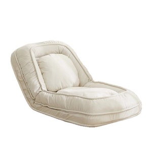 Canapé paresseux convertible en <span class=keywords><strong>lit</strong></span>, fauteuil inclinable Tatami simple, pliable, double usage, pour baie vitrée, avec cadre en acier inoxydable, pour chambre à coucher - Product Image 1