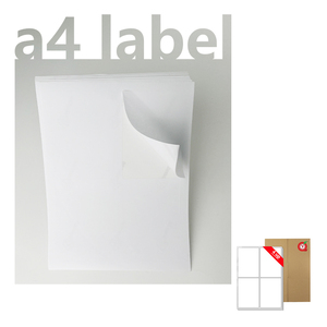 Impresora de inyección de tinta personalizada Máquina de <span class=keywords><strong>soldadura</strong></span> láser Dirección privada Etiqueta de tamaño A4 4X5 Etiqueta de paquete de envío 4UP Papel de agradecimiento blanco - Product Image 1