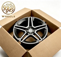 KFB 22x9 22x10.5 PCD 5x130 Dövme SUV Jantları Beş Kollu Alüminyum Jantlar Lüks Araçlar için