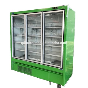Cửa kính thương mại thẳng đứng Tủ đông trưng bày tủ trưng bày cho siêu thị - Product Image 4