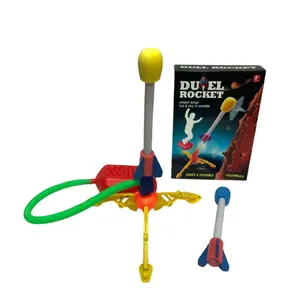 मजेदार हवा दबाया लांचर खिलौने बच्चों के खेल आउटडोर खेल खुश बच्चे प्लास्टिक पैर Stomp रॉकेट खिलौना