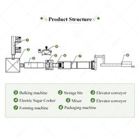 La partie d'acier inoxydable de protéine de produit de grain font la ligne de production