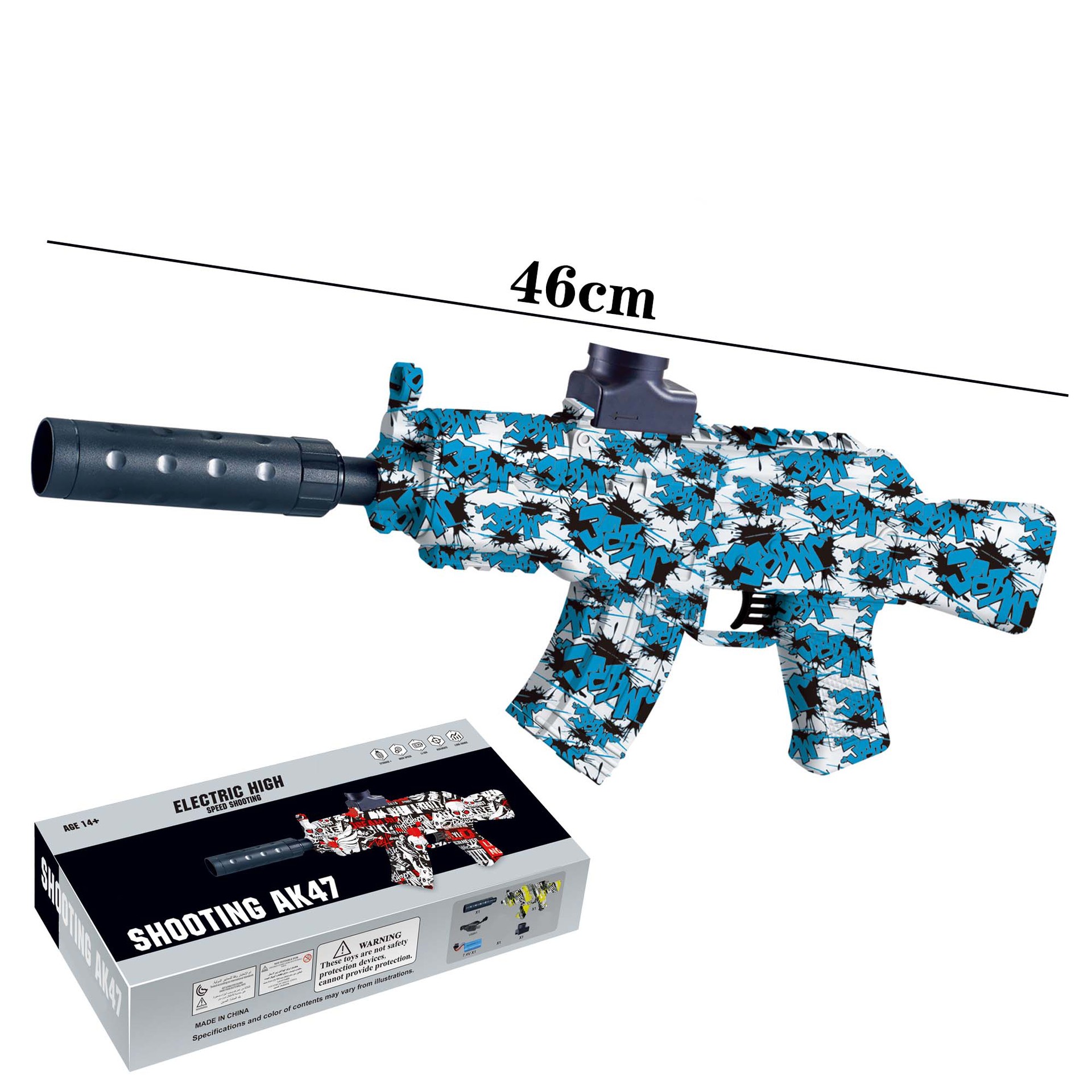 AK-Letter Azul [Caja de Color en Inglés de 7.4V]