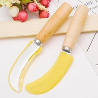 Couteau courbé en bois pour fruits, manche parfumé, multifonctionnel, écologique, pour la cuisine domestique, faucille courbée en bois