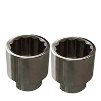Clé à douille carrée en alliage de titane TUOKAEX 3/4, non magnétique, légère, qualité industrielle, finition oxyde noir, embout droit 1/2