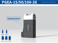 Pince Servo Électrique Parallèle DH PGEA-15/50/100-26, Course de 26 mm, Contrôle Précis de la Force, Cobot Automatique Mince