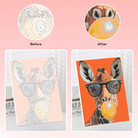 Kits de peinture par numéros DIY personnalisables, ensemble de peinture à l'huile non personnalisé pour adultes, enfants et débutants, livraison directe