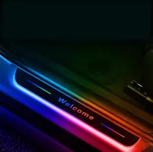 High Quality Customize Led Welcome Pedal Light Car Scuff Pedal Car Door Sill Light Logo Projector Laser Lamp For Toyota Corolla