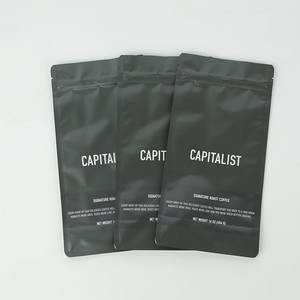 للبيع بالجملة أكياس تعبئة شاي من رقائق الألومنيوم مسطحة القاع مع صمام وسحاب لحبوب القهوة - Product Image 6