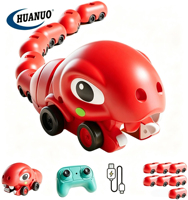Juguete de serpiente magnética RC con control remoto eléctrico, serpiente que se come a sí misma, juguete de carreras y recolección para padres e hijos, regalo para niños