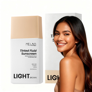 Protector Solar Facial Diario <span class=keywords><strong>con</strong></span> <span class=keywords><strong>Color</strong></span>, Etiqueta Privada, <span class=keywords><strong>con</strong></span> Óxido de Zinc SPF40, <span class=keywords><strong>Hidratante</strong></span> Mineral UVA UVB, Textura Fluida - Product Image 1