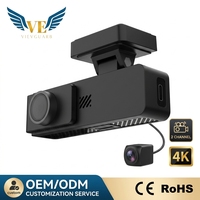 Caméra embarquée VIEVGUARB VS101 Vision nocturne 4K WiFi 2 canaux avant et arrière Boîte noire