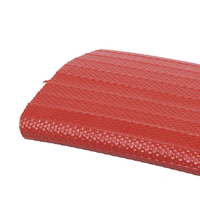 Tuyau plat en caoutchouc nitrile NBR noir SAIJUN haute pression 10-17 bars 3-8 pouces pour l'eau, la boue, le fumier, disponible en coupe, 30 m