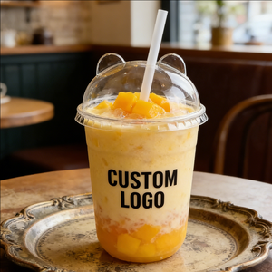 Gobelets en PP transparent givré à paroi simple de 24 oz (700 ml), diamètre 90 mm, jetables pour le café - Product Image 6