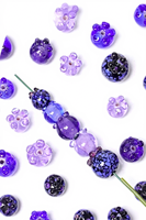 Abalorios de vidrio de arándanos hechos a mano, colgantes de imitación de frutas, fresa, accesorios de joyería para pulseras DIY