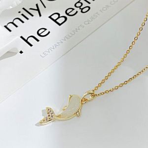 Collar Ajustable con Colgante de Delfín, Chapado en Oro de 18K, Gargantilla de Acero Inoxidable, Joyería para Dama - Product Image 2