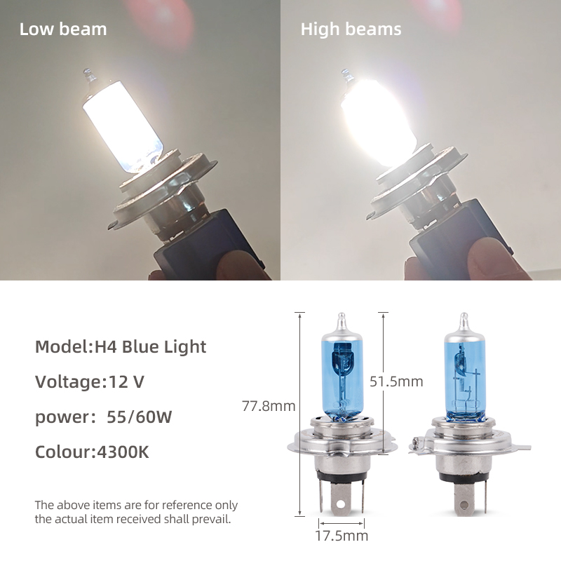 Película Azul H4 55W/60W
