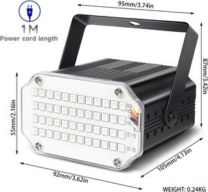 48 LED RGB بجهاز تحكم عن بعد لحفلات KTV والمسرح المنزلي-ديسكو DJ من - Product Image 4