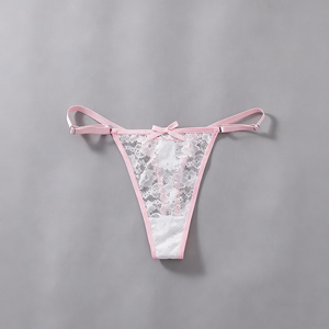 ชุดชั้นในเซ็กซี่บราและกางเกงสำหรับผู้หญิงชุดชั้นในสุดโรแมนติกลายหัวใจ - Product Image 3