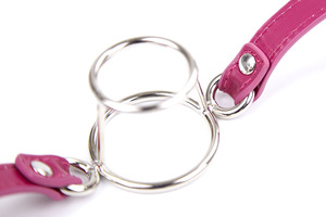 Bâillon en cuir souple à double anneau, bouche ouverte, gorge profonde, BDSM, fétiche, <span class=keywords><strong>bondage</strong></span> sexuel pour couples - Product Image 3