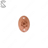 Carte NFC en bambou écologique haut de gamme 13,56 MHz RFID, mini-étiquette étanche, carte intelligente personnalisable avec code QR, accès personnalisé aux chambres d'hôtel
