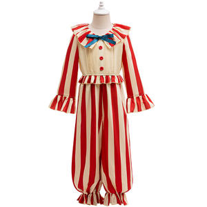 Disfraz de Cosplay de Película de <span class=keywords><strong>Payaso</strong></span> de Terror para Niños, Ropa de Actuación en Escenario, Fiesta de Halloween, Carnaval, Conjunto de Mono a Rayas - Product Image 2