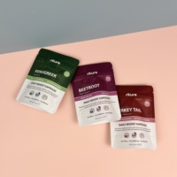 Sachet refermable thermosoudé en plastique de qualité alimentaire imprimé pour l'emballage de piment de Cayenne, clou de girofle, huile de graines noires, piment et lait