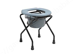 Ducha médica Plástico Inodoro portátil Plegable Silla Con Inodoro Portatil Cómoda Silla - Product Image 4