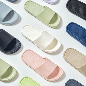 Sandales à enfiler en EVA vert lime, à bout ouvert, antidérapantes, pour l'été, couleur unie, dessus en plastique, légères, pour l'intérieur - Product Image 2