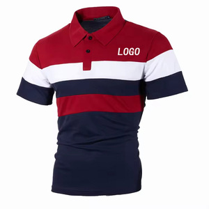 Nuova Collezione: Polo da Uomo Personalizzata S-8XL, Estiva Casual a Maniche Corte con Tre Colori Abbinati - Product Image 1