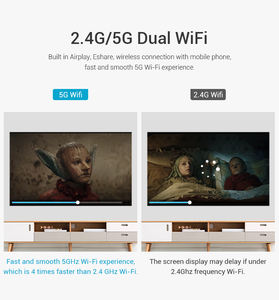 Proyector DLP Super Delgado Ultrafino de 17.5 mm y 218 g, Ligero, con Batería Integrada de 5000 mAh, para Ver Películas Antes de Dormir - Product Image 6