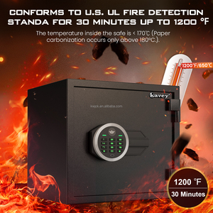 Nhỏ chống cháy điện tử an ninh kỹ thuật số an toàn hộp-1200 ° F chống cháy, khóa mật khẩu, an toàn cho gia đình, văn phòng - Product Image 2