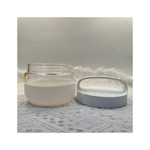 Round Hermetic Glass Food Storage Containers Jars Empty Pickle Jar