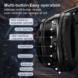 <span class=keywords><strong>ONIKUMA</strong></span>-auriculares inalámbricos <span class=keywords><strong>B90</strong></span> con Bluetooth 5,0, dispositivo de audio con orejas de gato RGB y micrófono - Product Image 5
