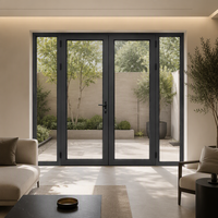 Porte en verre et aluminium sur mesure pour maison, jardin, villa, hôtel, bureau, magasin, entrée extérieure, patio, résidence moderne