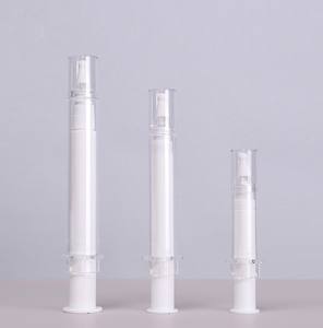 Bon marché, vente en gros, bouteille sans air en forme de <span class=keywords><strong>seringue</strong></span> cosmétique de 10ml 15ml 20ml pour crème pour les yeux, bouteille de tube, bouteille de <span class=keywords><strong>seringue</strong></span> cosmétique - Product Image 3