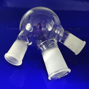 للبيع بالجملة قارورة تفاعل من الكوارتز خالية من الهواء برقبة دائرية من الزجاج تستخدم 25 ~ من المختبر 25 درجة نقاء عالية - Product Image 5
