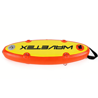 Bouée de natation gonflable en PVC imperméable réutilisable personnalisée, couleur orange, portable pour la plongée, la pêche sous-marine, la plongée libre