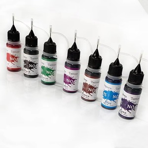 Encre de tatouage professionnelle JW 7 couleurs 15ml 0.5oz Pigment avec logo personnalisé pour tatouage 3D et art corporel - Product Image 2
