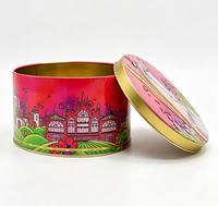 Boîte ovale en fer blanc personnalisable avec logo, réutilisable pour bonbons, biscuits, bijoux, montres, cadeaux, artisanat, autocollants
