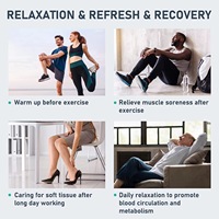 Fünf-Kammer-Luftkompressions-Beinmassagegerät mit Wärme und Vibration für Fuß, Wade und Bein, für Zuhause und Büro