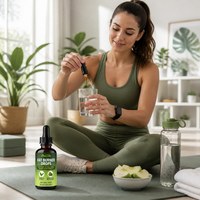 OEM Natural Slim Fast Brûleur de Graisse Liquide en Gouttes 60ml Gouttes Orales Extrait de Thé Vert Grains de Café Vert Extraits Herbacés Perte de Poids Adultes