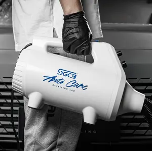 SGCB洗車熱風ドライヤーブロワーホイール付きカードライヤーディテールブロワー1.8Mロングホース付き
