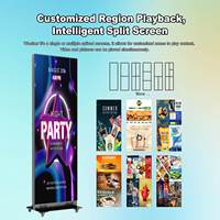 Pantalla LED Plegable para Interior, con Soporte de Pie, para Exhibición de Pósteres, P1.86 P2.5, Proceso GOB, Pantalla Digital HD para Publicidad en Comercios, Directo de Fábrica