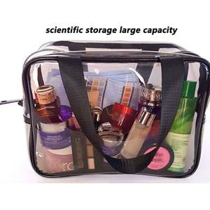 Wholesale Custom Logo Waterproof <b>Women</b> Makeup Travel <b>Toiletry</b> Cosmetic Zipper <b>Bag</b> Clear Pvc Cosmetic <b>Bag</b> - Product Image 3